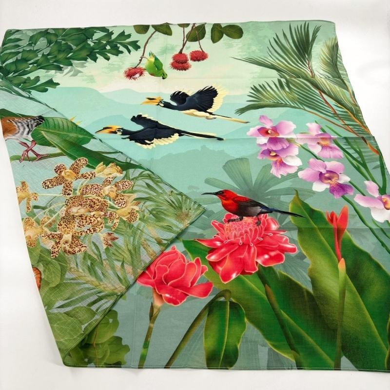 Tropical Nature Scarf — displayed